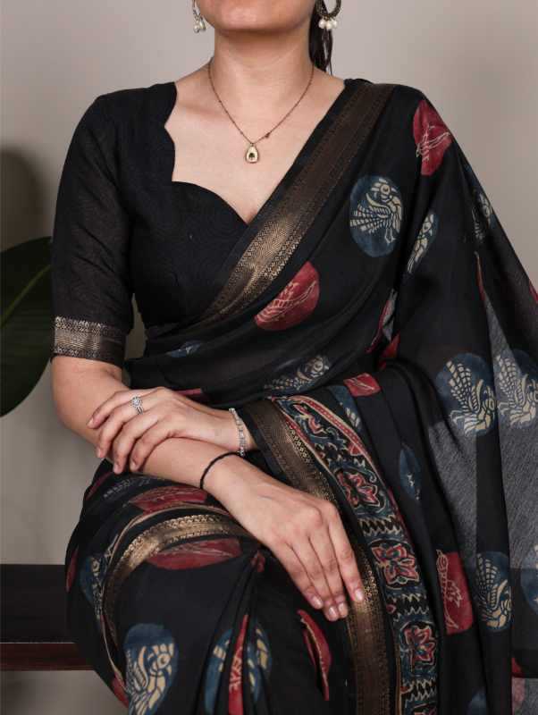 YNF Wholesale Chanderi Silk Designer Sarees KESH134 YUTIKA | Surat Manufacturer