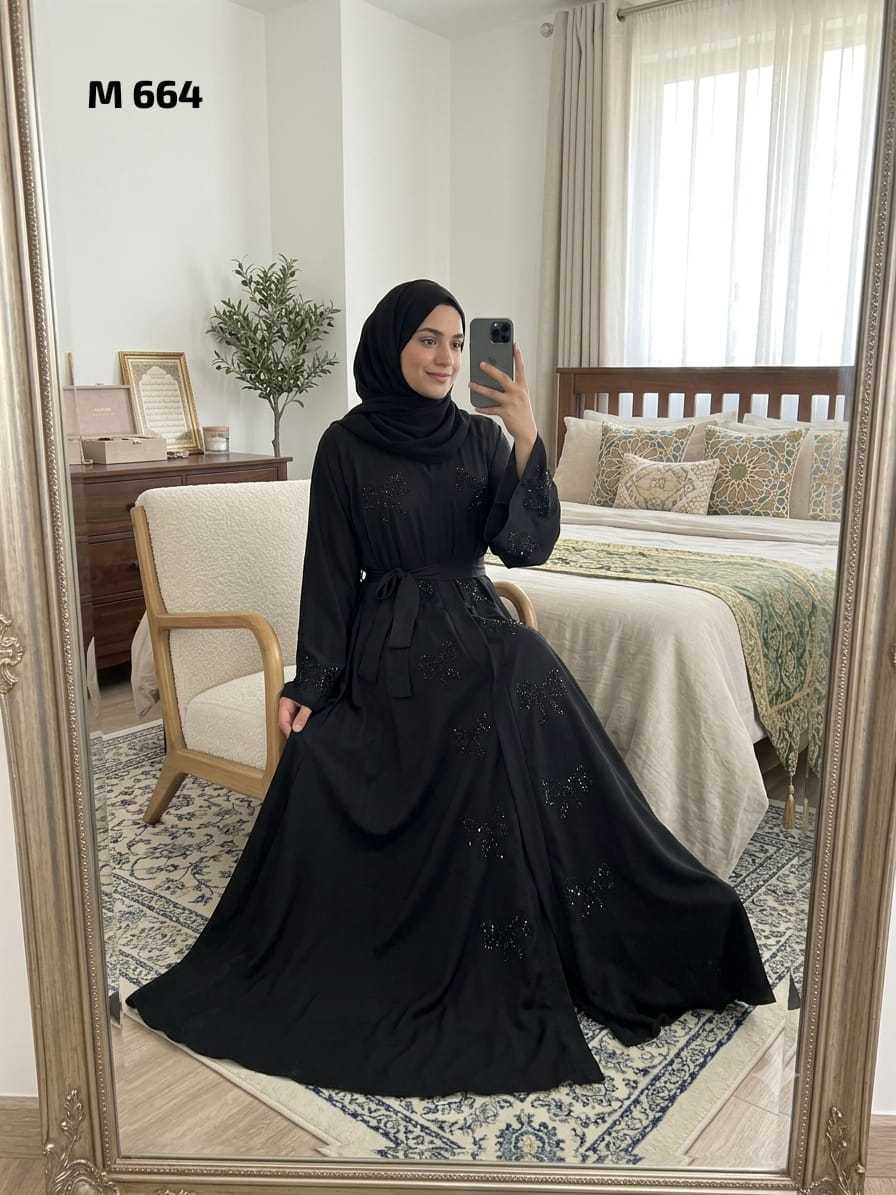 YNF Wholesale Fancy Abaya KESH135 664 | Surat Manufacturer