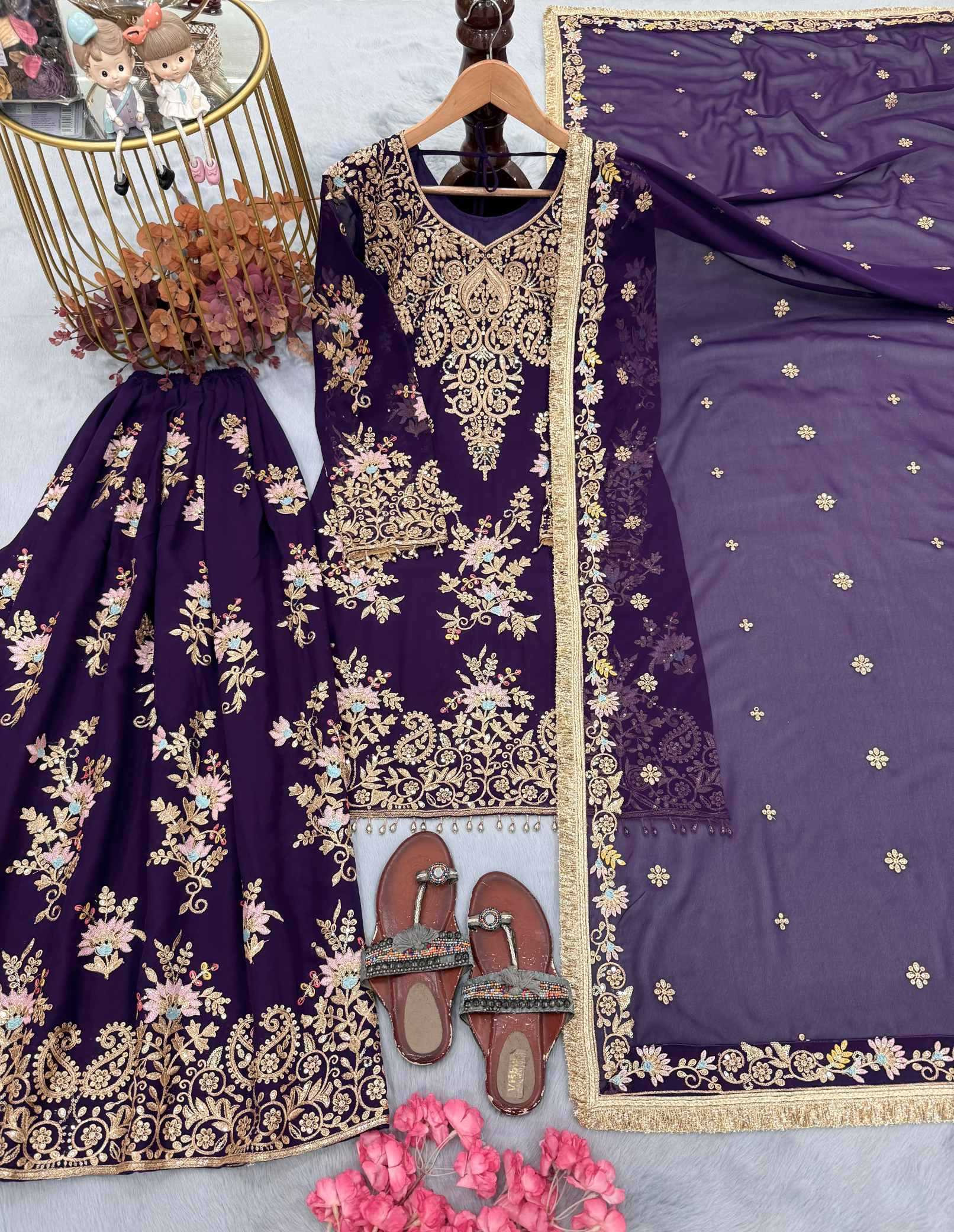 YNF Wholesale Faux Georgette Embroidery Suits KESH141 1173 | Surat Manufacturer