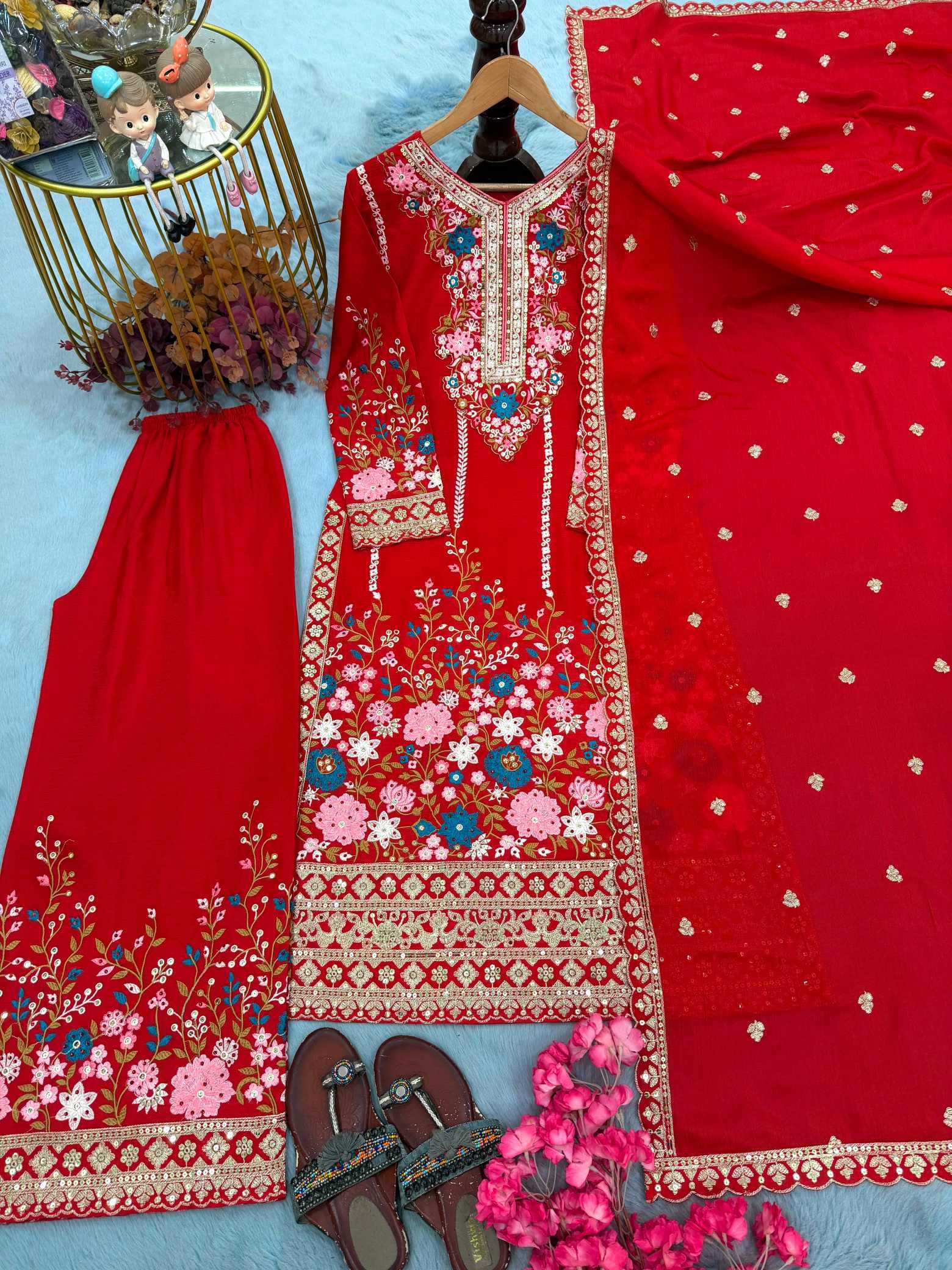 YNF Wholesale Chinon Silk Embroidery Suits KESH141 140 | Surat Manufacturer