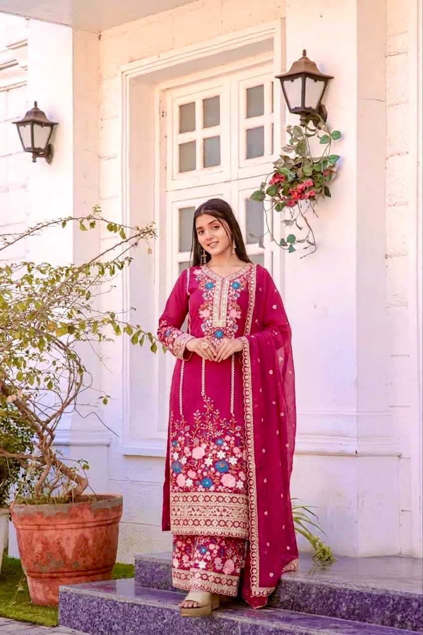 YNF Wholesale Chinon Silk Embroidery Suits KESH141 140 | Surat Manufacturer