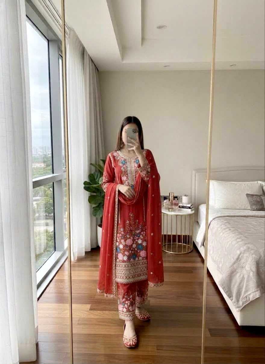 YNF Wholesale Chinon Silk Embroidery Suits KESH141 140 | Surat Manufacturer