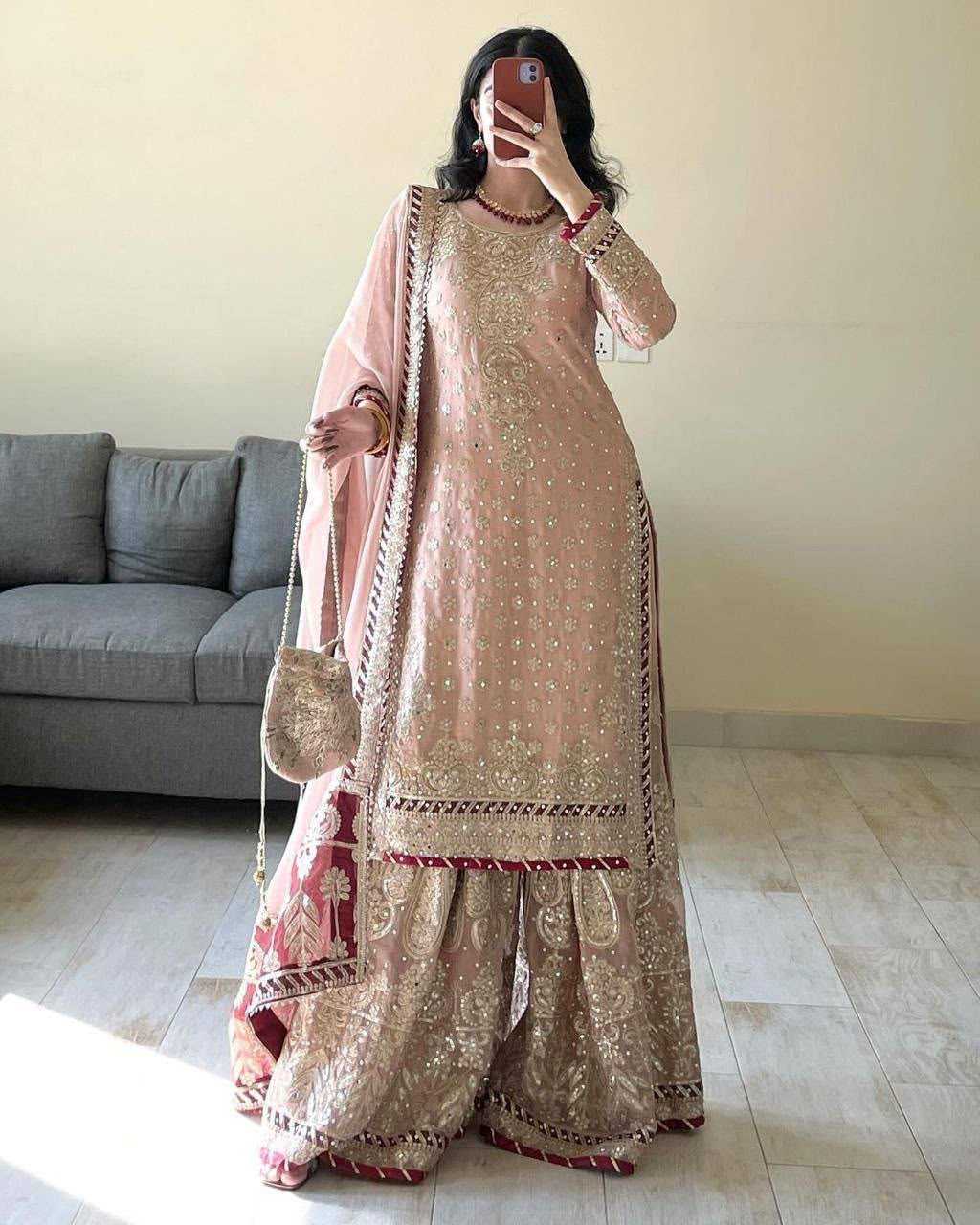YNF Wholesale Faux Georgette Sharara Salwar Suits KESH158 5047 | Surat Manufacturer
