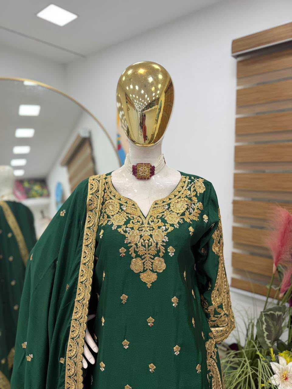 YNF Wholesale Chinon Silk Sharara Salwar Suits KESH158 5067 | Surat Manufacturer