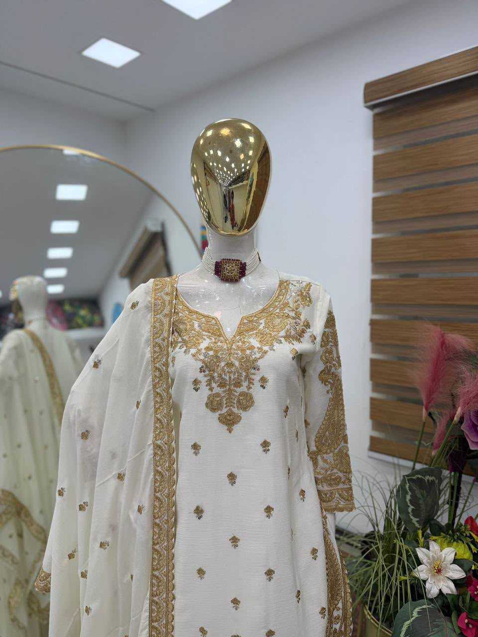 YNF Wholesale Chinon Silk Sharara Salwar Suits KESH158 5067 | Surat Manufacturer