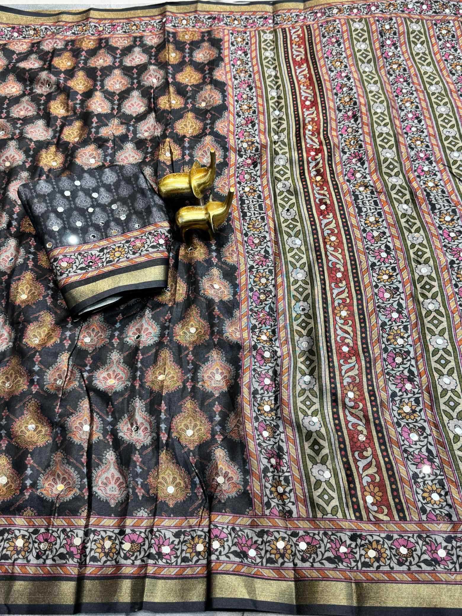 YNF Wholesale Silk Printed Silk Saree KESH187 Darpita | Surat Manufacturer