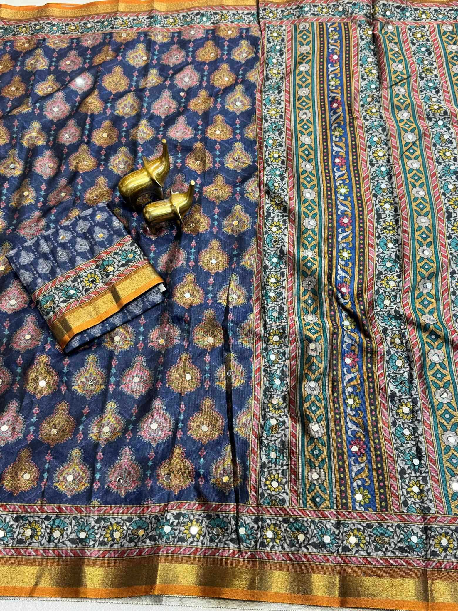 YNF Wholesale Silk Printed Silk Saree KESH187 Darpita | Surat Manufacturer