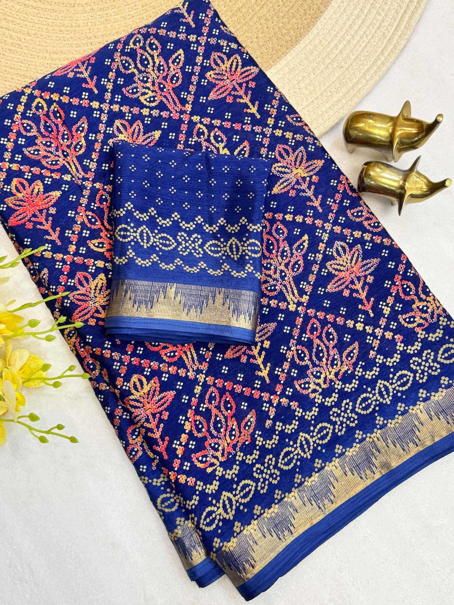YNF Wholesale Chinon Silk Printed Silk Saree KESH187 Devanshi | Surat Manufacturer