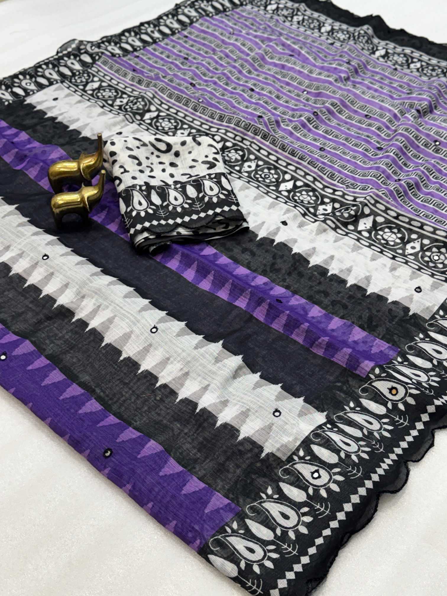 YNF Wholesale Cotton Cotton Linen Sarees KESH187 Gajraj | Surat Manufacturer