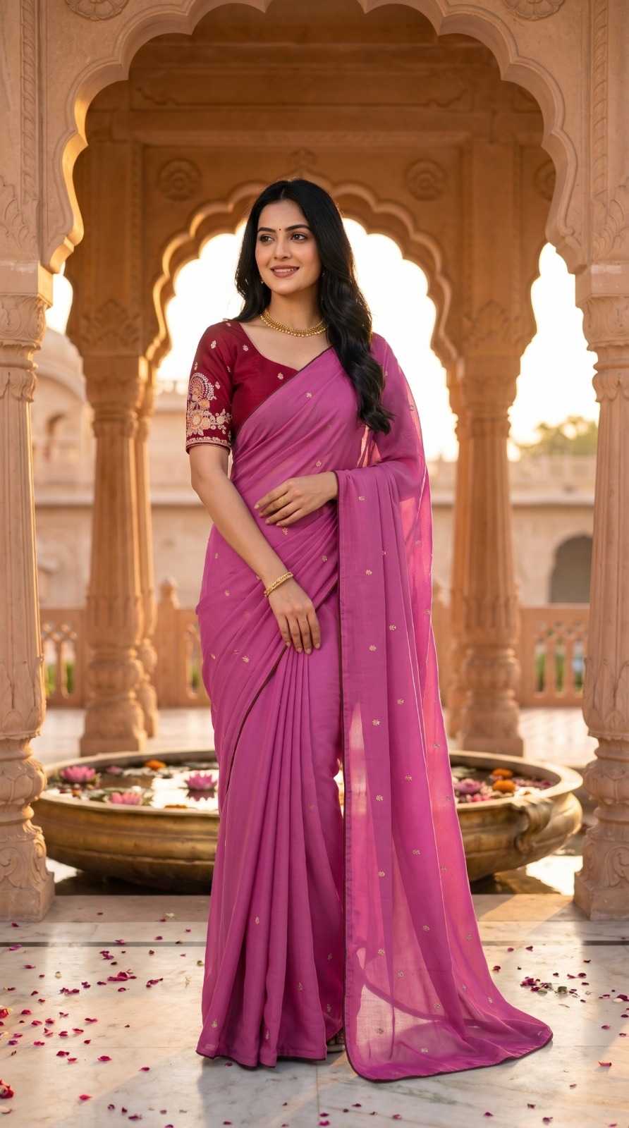 YNF Wholesale Chinon Sequence Sarees KESH202 02 | Surat Manufacturer