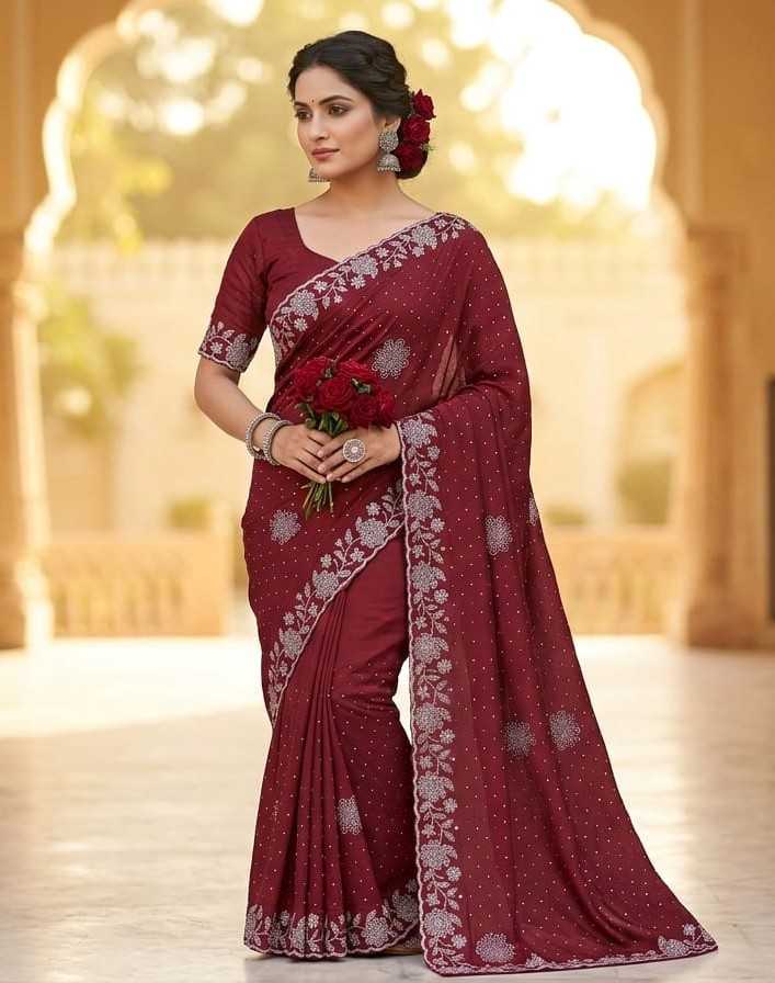 YNF Wholesale Chinon Designer Sarees KESH202 18 | Surat Manufacturer