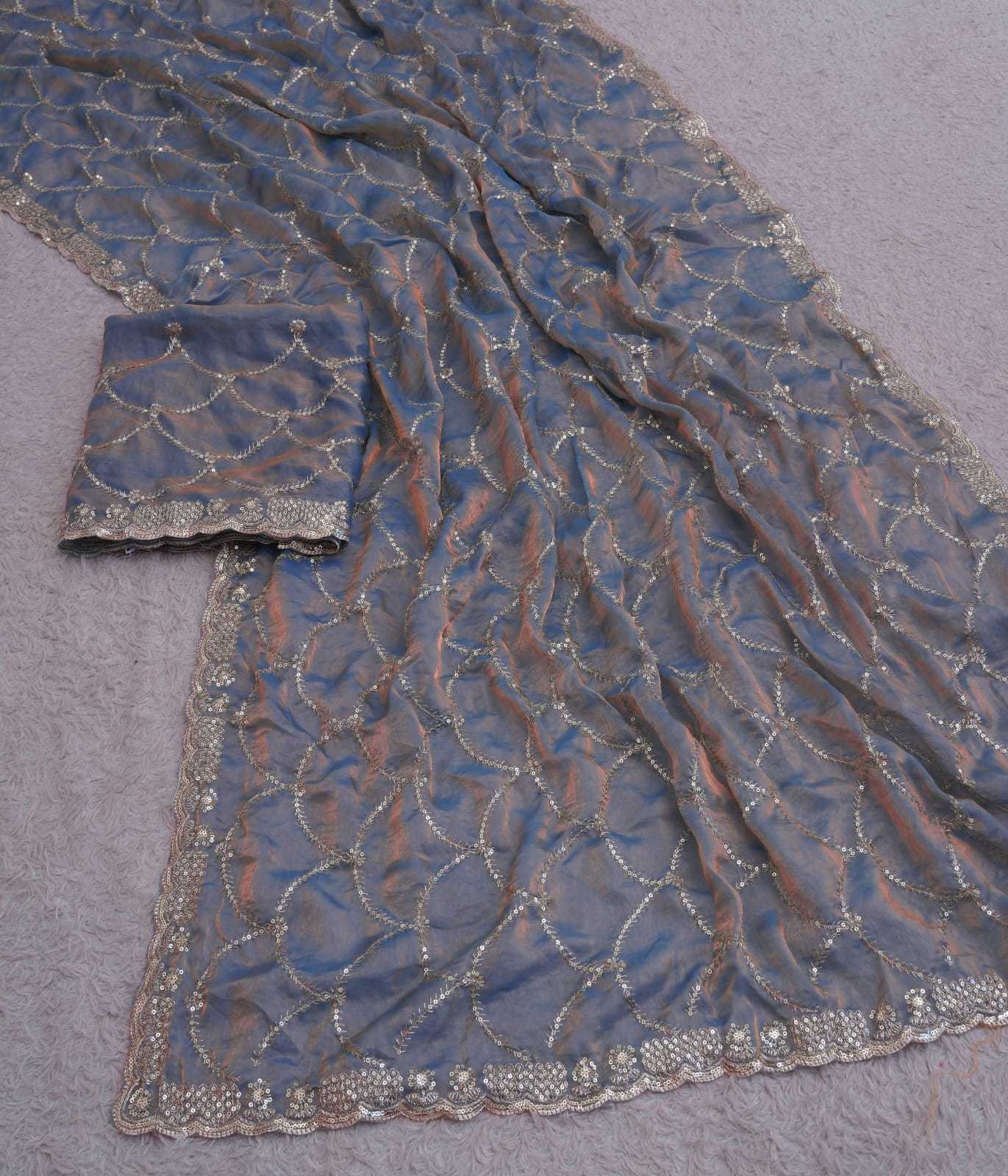YNF Wholesale Satin Sequence Sarees KESH202 25 | Surat Manufacturer