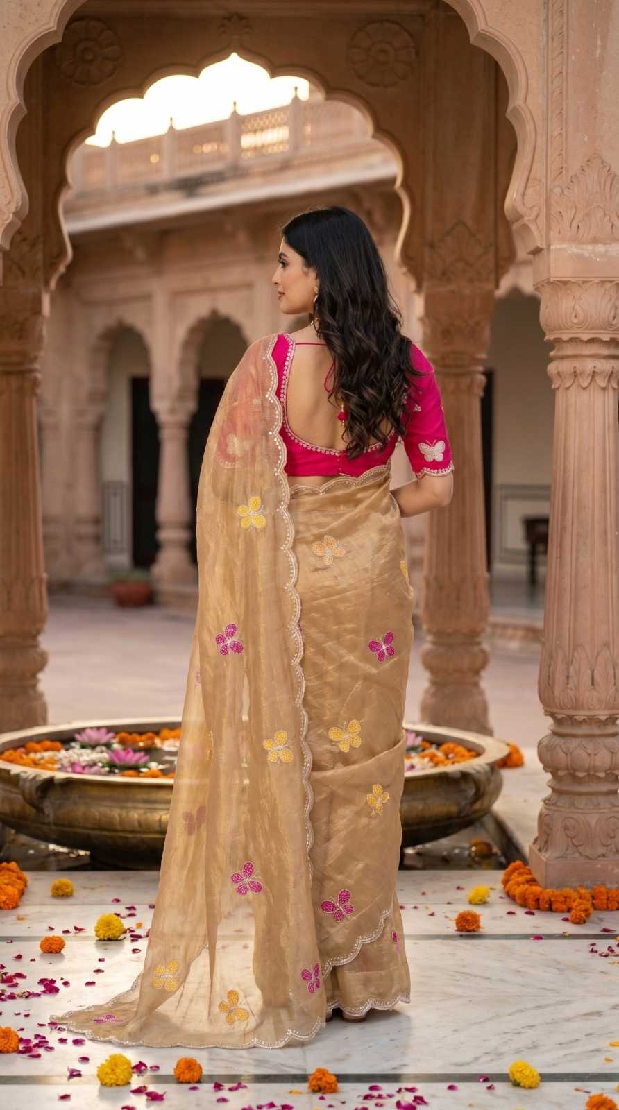 YNF Wholesale Satin Sequence Sarees KESH202 42 | Surat Manufacturer