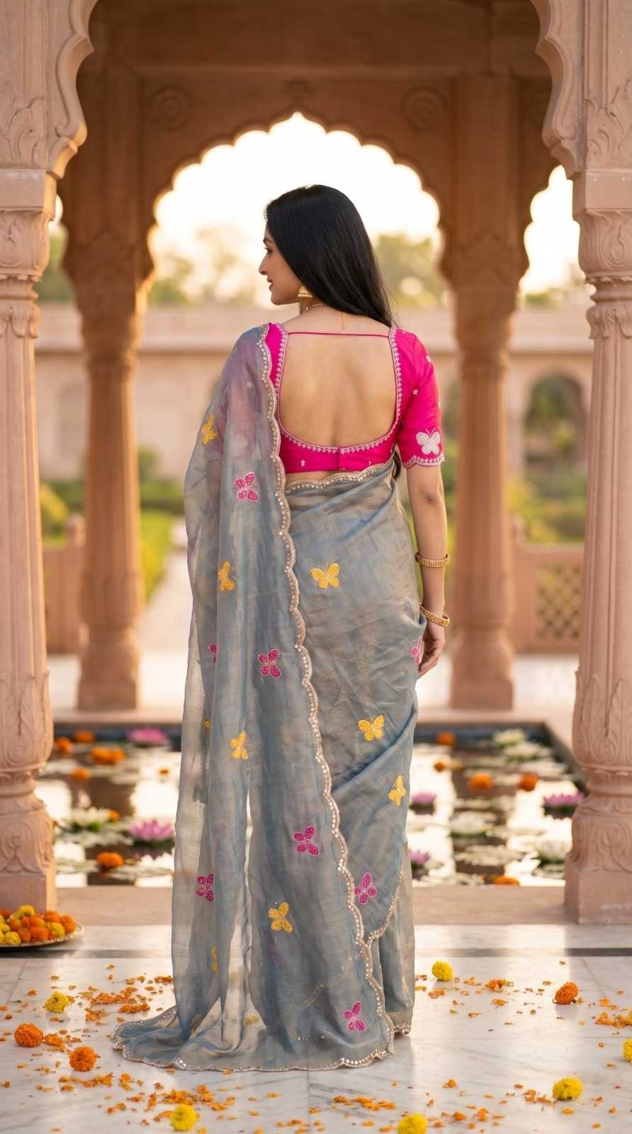 YNF Wholesale Satin Sequence Sarees KESH202 42 | Surat Manufacturer