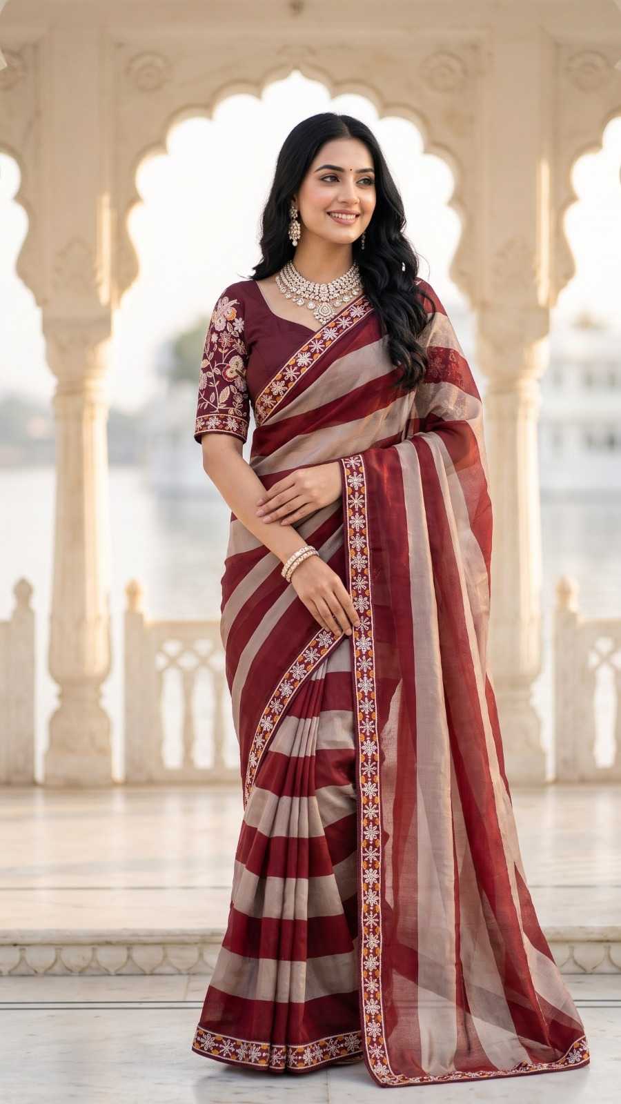 YNF Wholesale Chiffon Designer Sarees KESH20256 | Surat Manufacturer