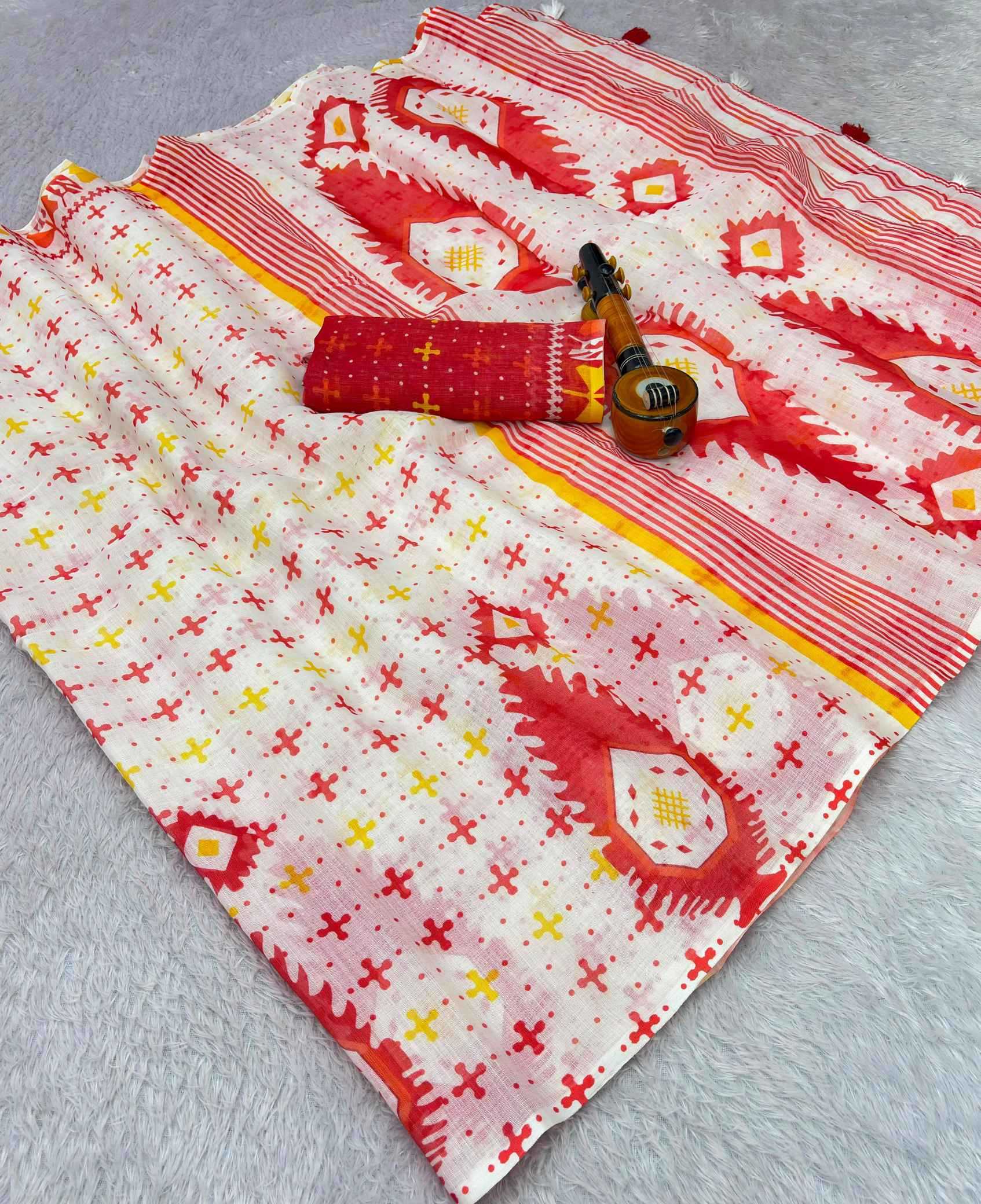 YNF Wholesale Linen Linen Sarees KESH205 Anoushka | Surat Manufacturer