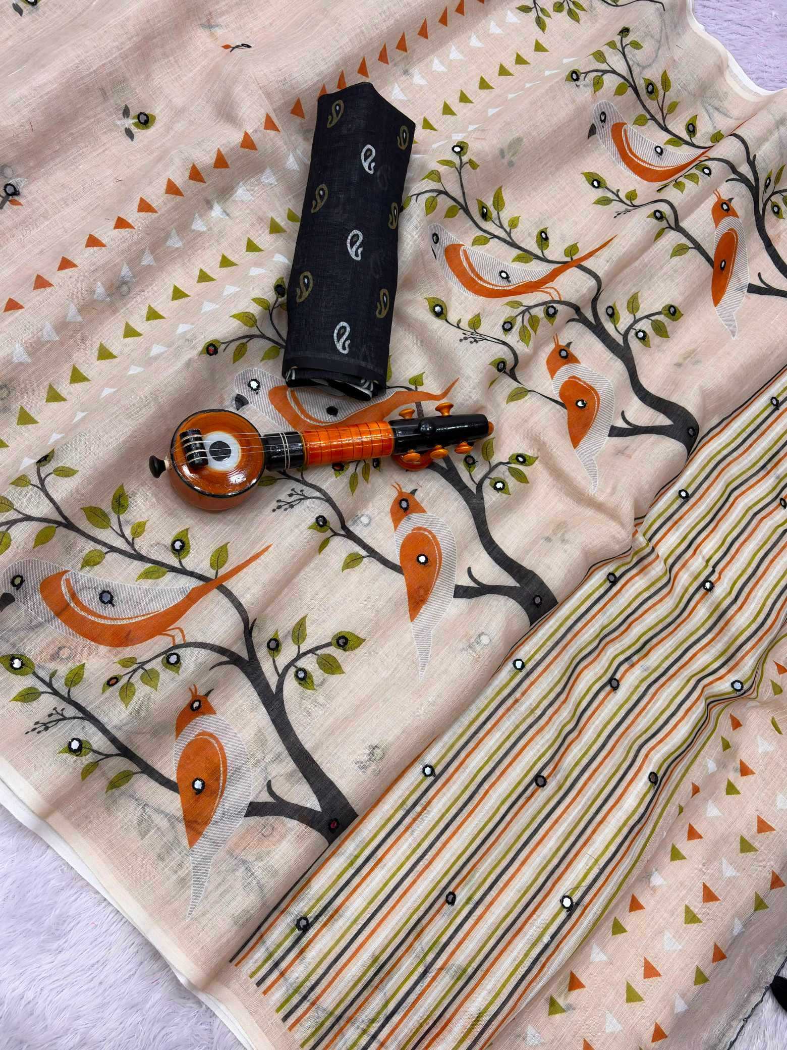 YNF Wholesale Cotton Mirror Work Saree KESH205 Arpita | Surat Manufacturer
