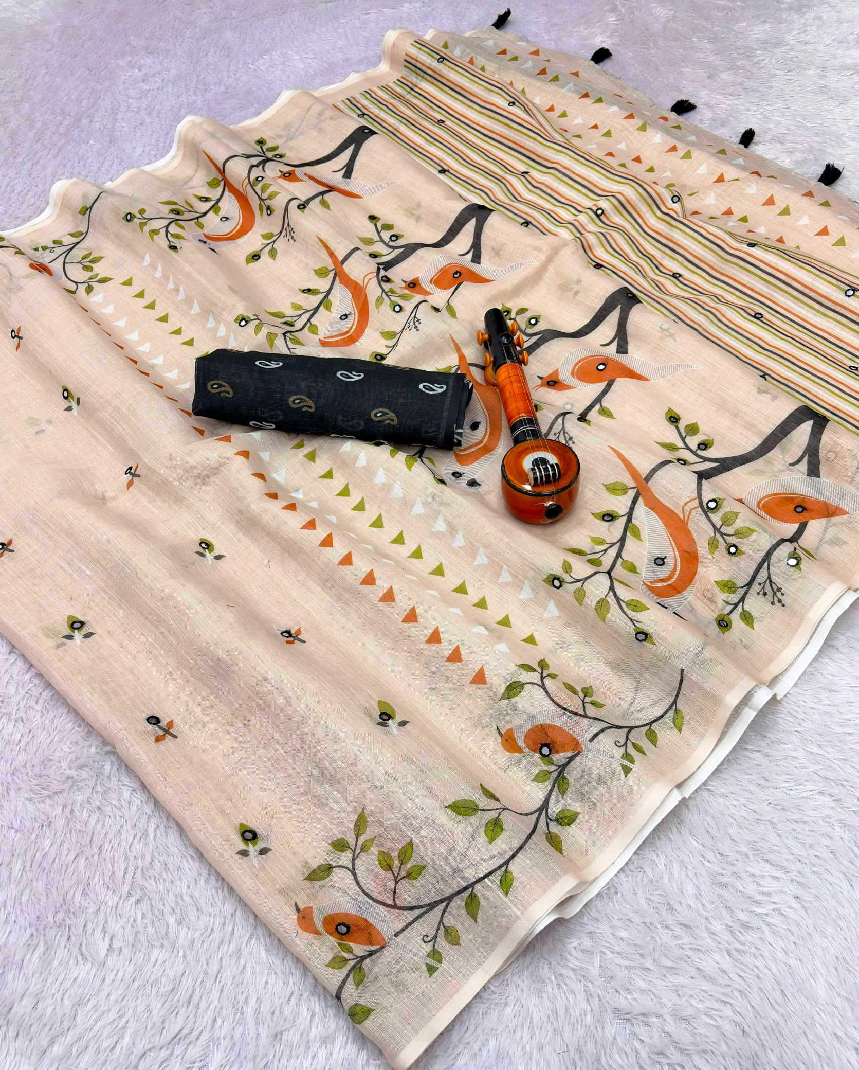 YNF Wholesale Cotton Mirror Work Saree KESH205 Arpita | Surat Manufacturer