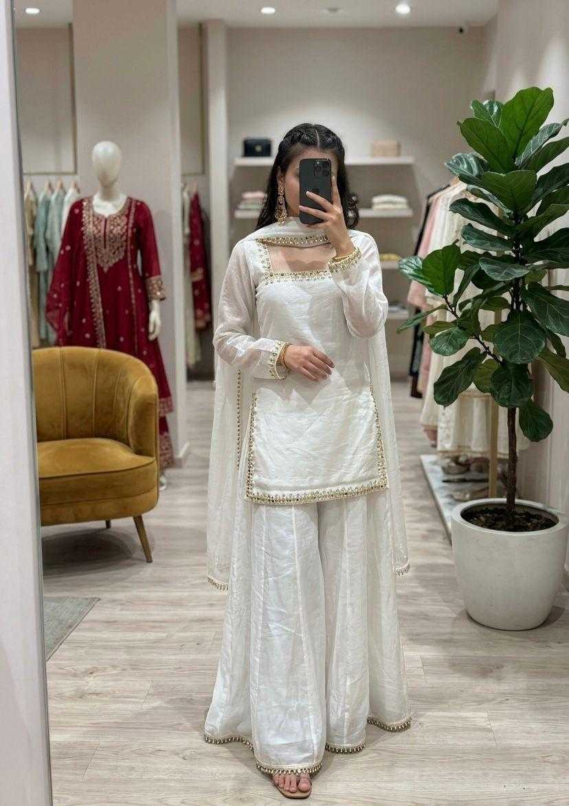 YNF Wholesale Space Silk Sharara Salwar Suits KESH210 Chandani | Surat Manufacturer