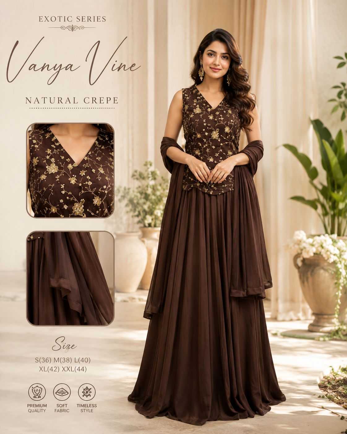 YNF Wholesale Crepe Ladies Suits KESH210 VANYA | Surat Manufacturer