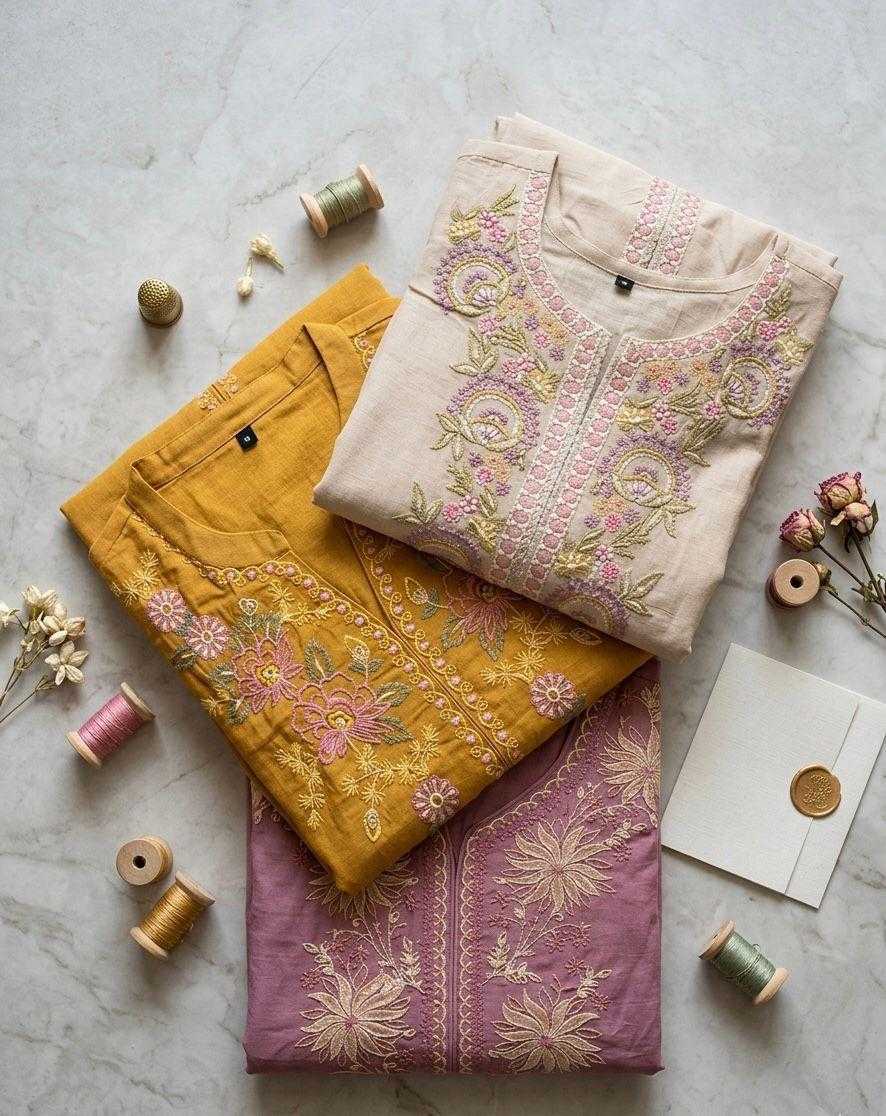 YNF Wholesale Chanderi Soft Co-ord Set KESH210 Woven Vines | Surat Manufacturer