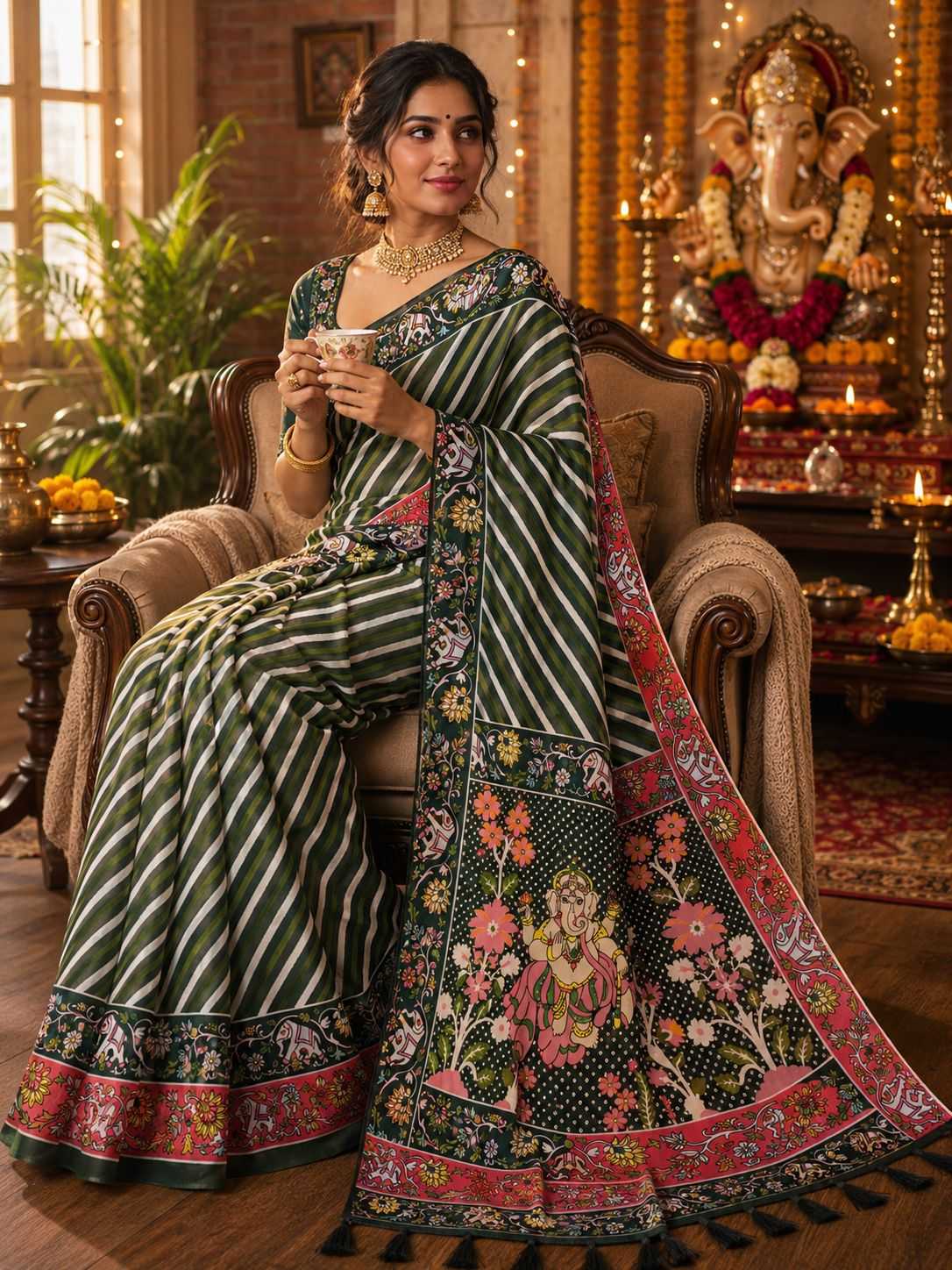 YNF Wholesale Soft Silk Fancy Sarees KESH419 Bappa | Surat Manufacturer