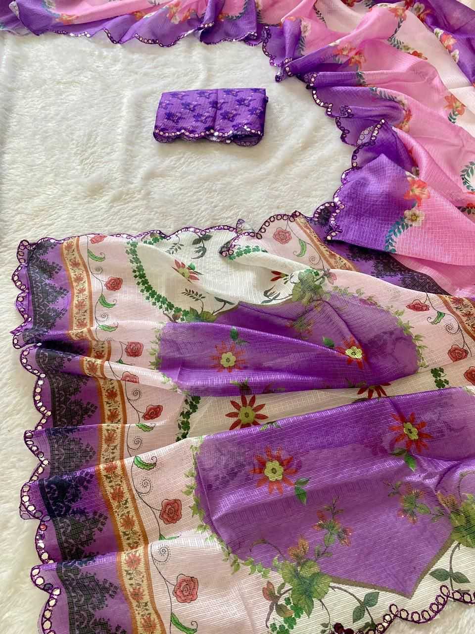 YNF Wholesale Kota Chex Cutwork Saree KESH419 Checks | Surat Manufacturer
