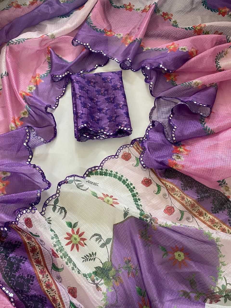 YNF Wholesale Kota Chex Cutwork Saree KESH419 Checks | Surat Manufacturer