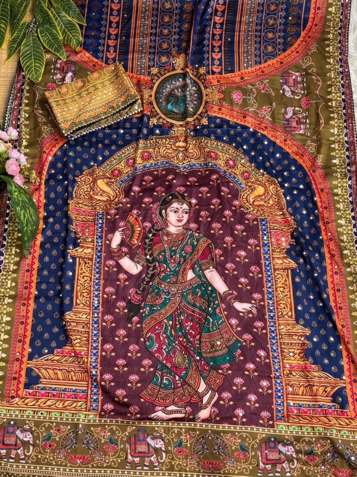YNF Wholesale Japan Sartin Hand Work Sarees KESH419 FAB | Surat Manufacturer