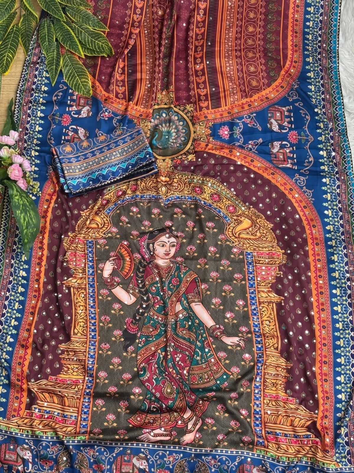 YNF Wholesale Japan Sartin Hand Work Sarees KESH419 FAB | Surat Manufacturer