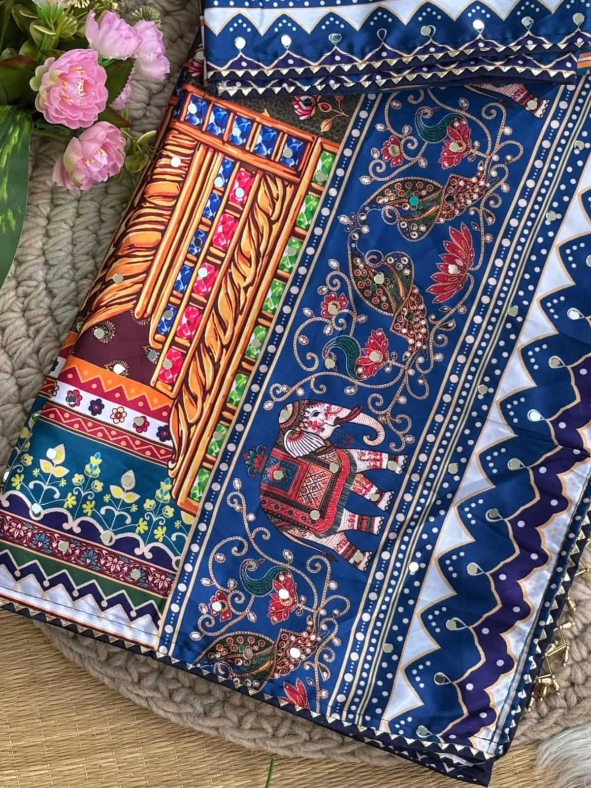 YNF Wholesale Japan Sartin Hand Work Sarees KESH419 FAB | Surat Manufacturer