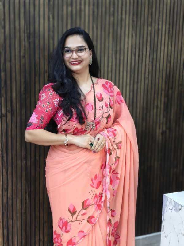 YNF Wholesale Georgette Fancy Sarees KESH419 Floral | Surat Manufacturer