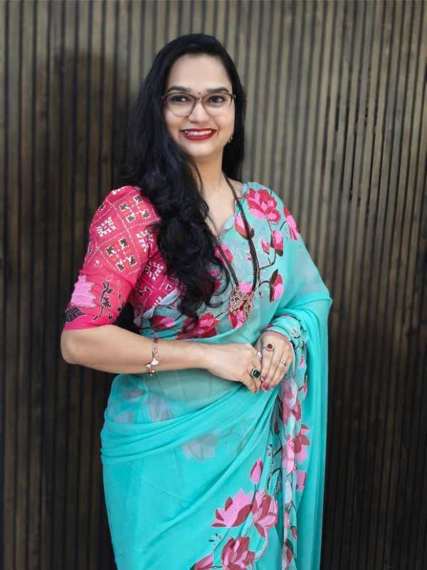 YNF Wholesale Georgette Fancy Sarees KESH419 Floral | Surat Manufacturer