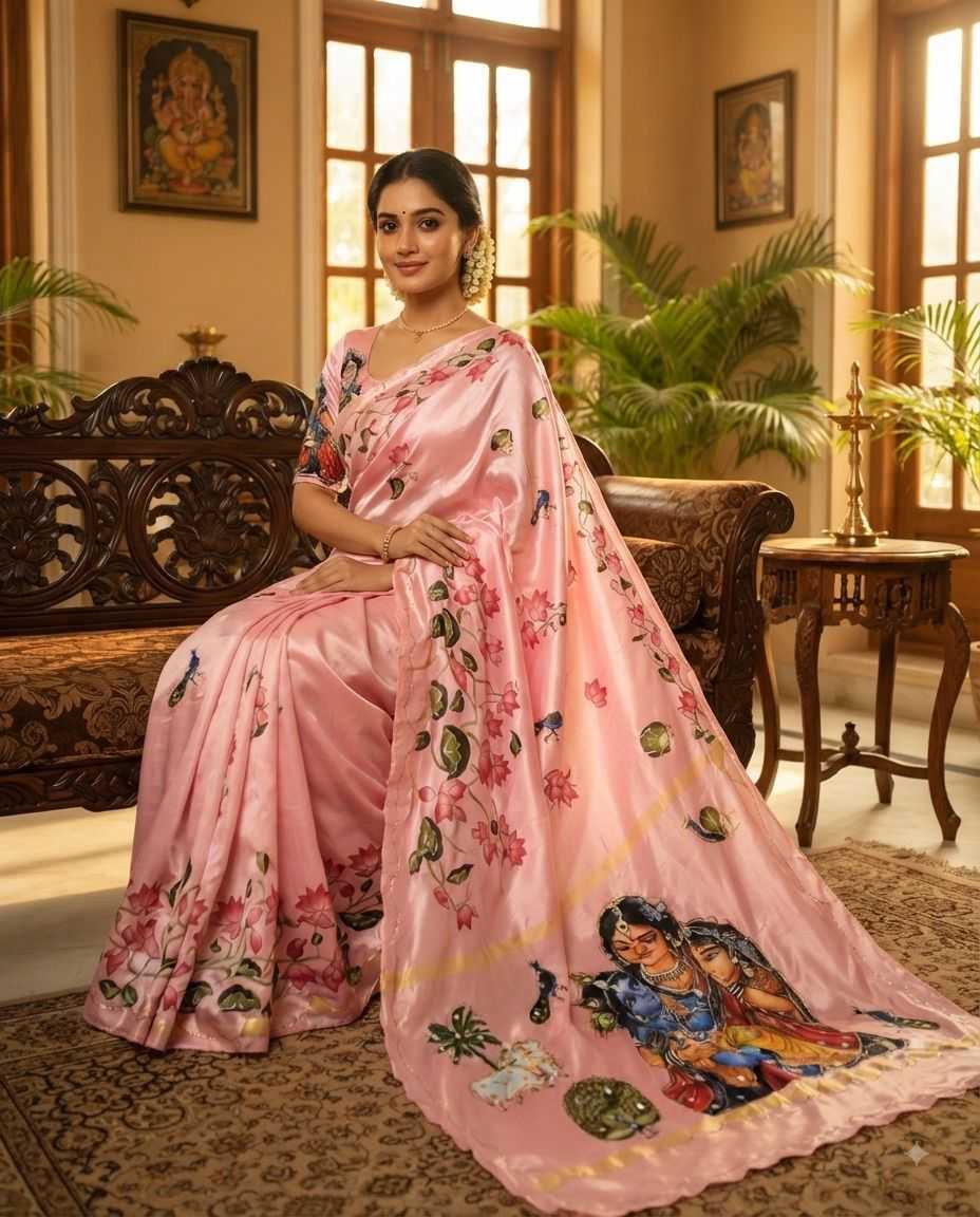 YNF Wholesale Soft Silk Printed Sarees KESH419 Krishna | Surat Manufacturer