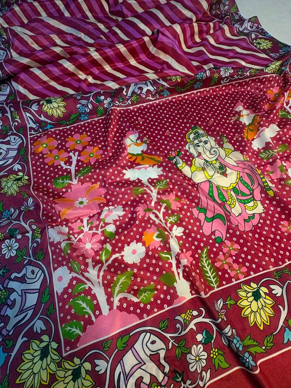 YNF Wholesale Soft Silk Printed Sarees KESH419 Lehriya | Surat Manufacturer