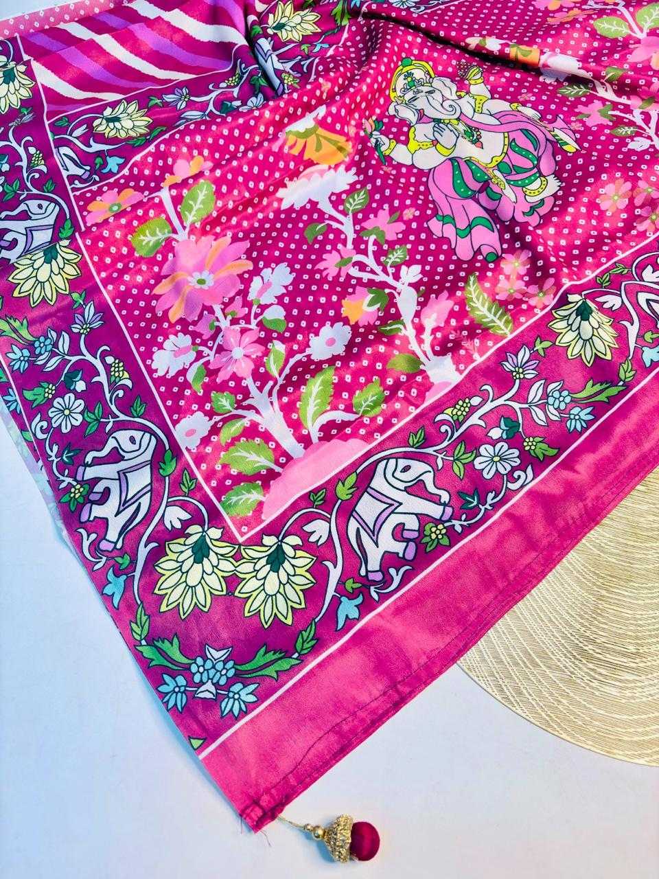 YNF Wholesale Soft Silk Printed Sarees KESH419 Lehriya | Surat Manufacturer