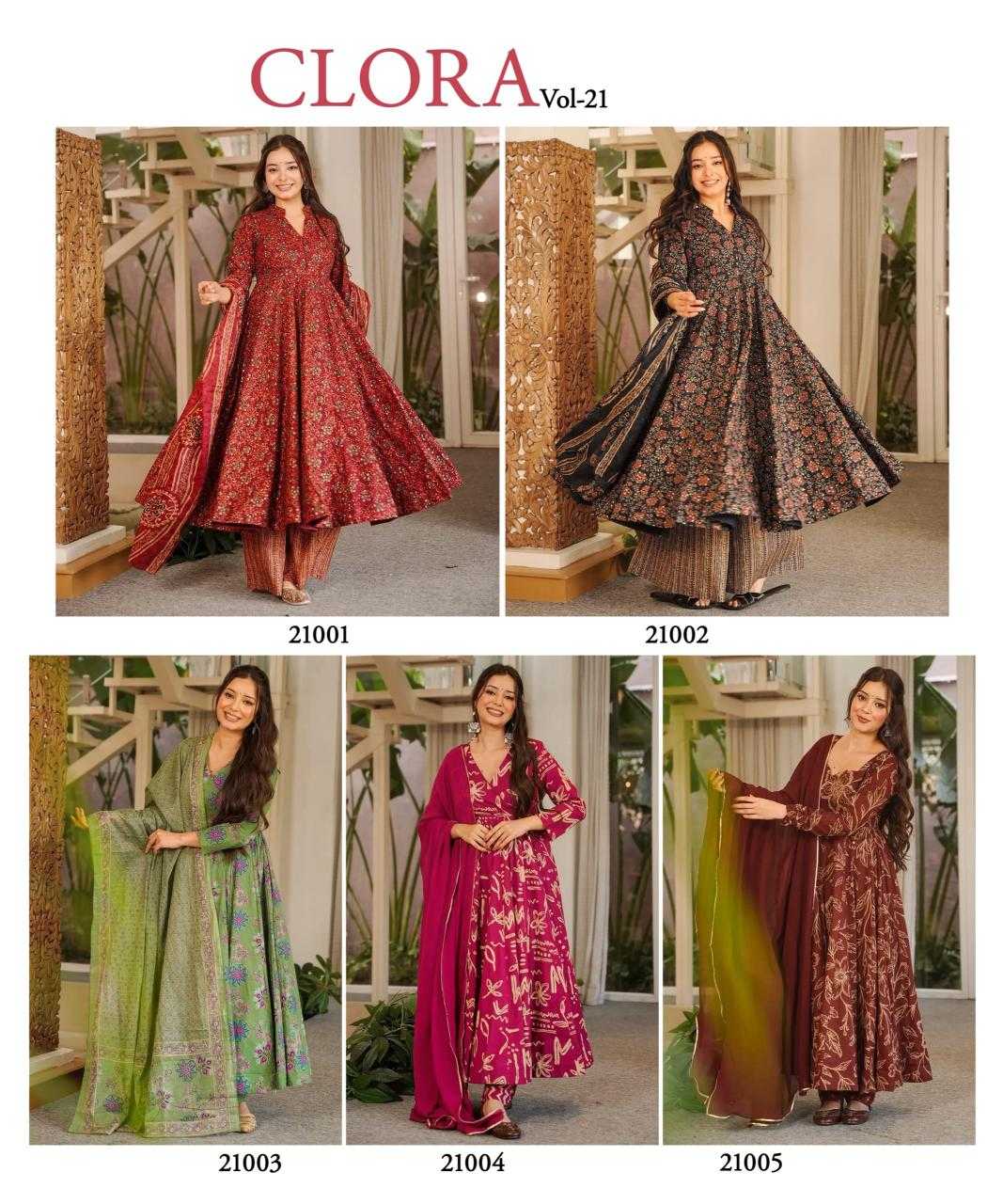 YNF Wholesale Muslin Designer Kurtis KESH448 Clora Vol 21 | Surat Manufacturer