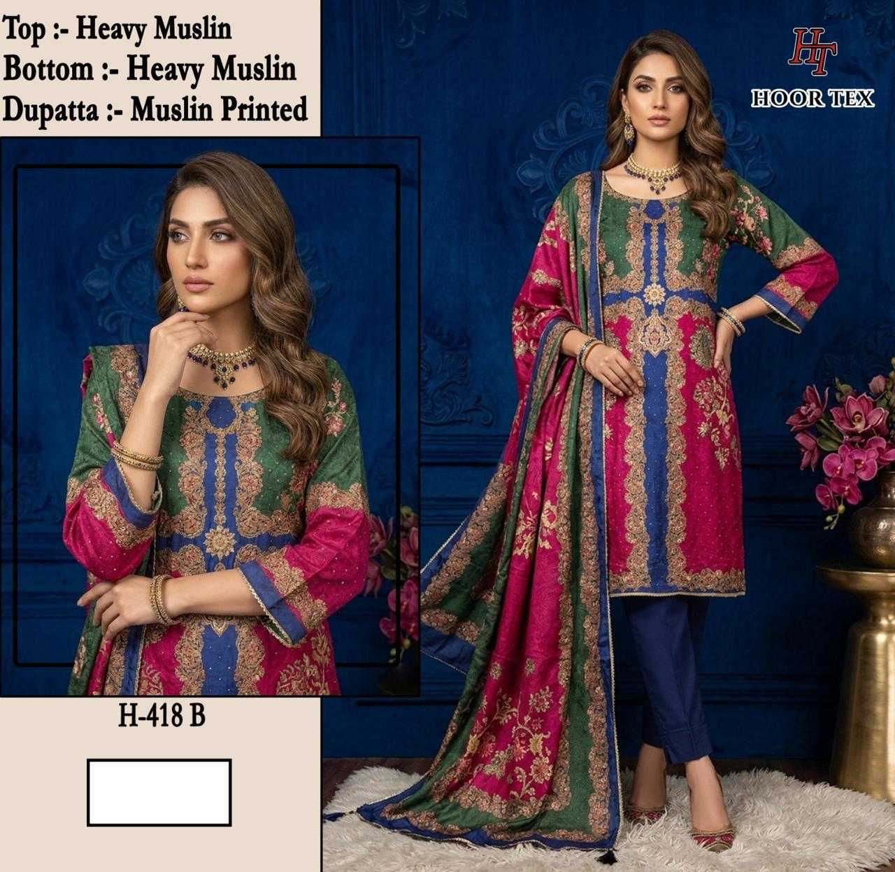 YNF Wholesale Muslin Ladies Suits KESH450 418 | Surat Manufacturer