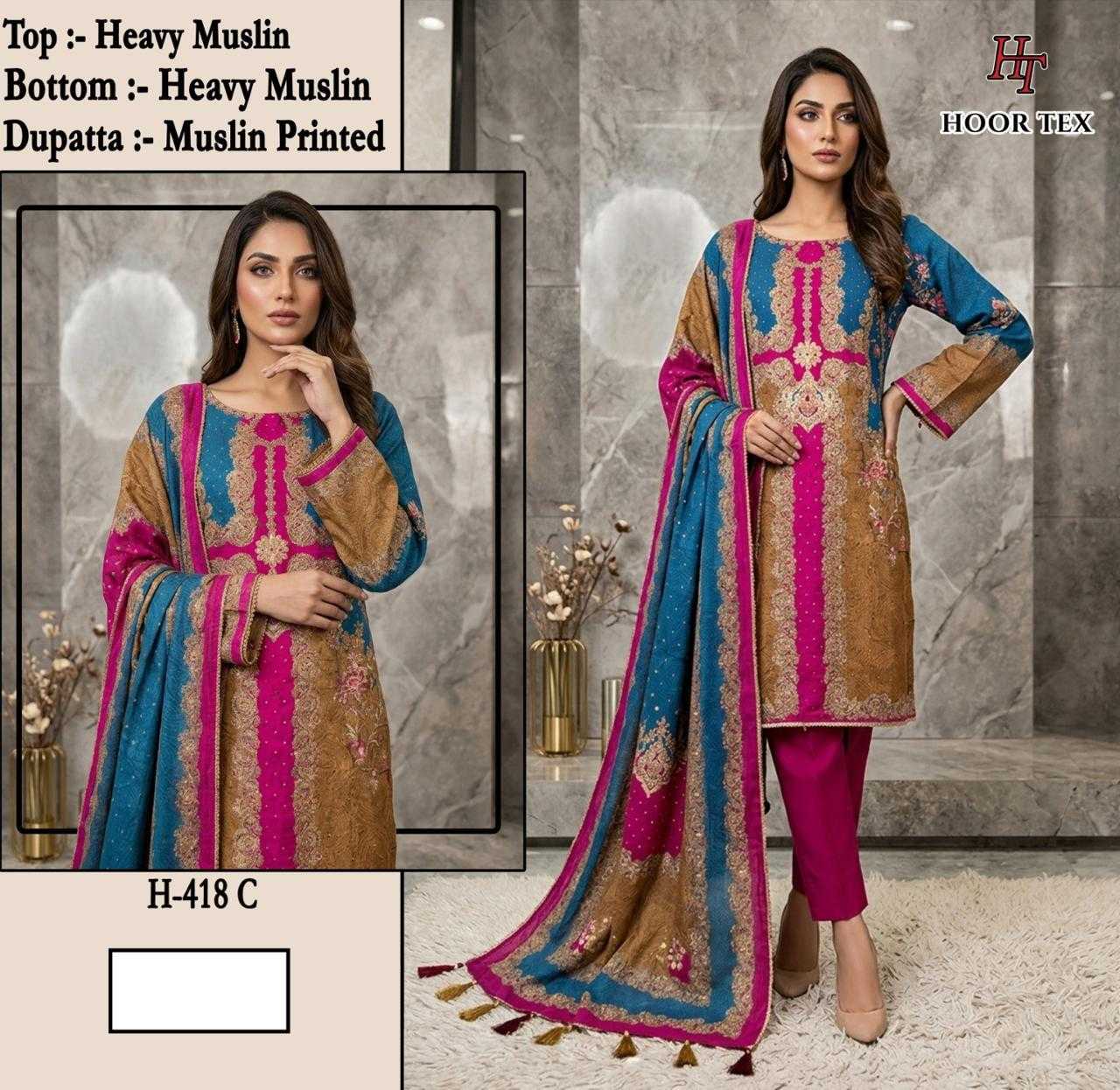 YNF Wholesale Muslin Ladies Suits KESH450 418 | Surat Manufacturer