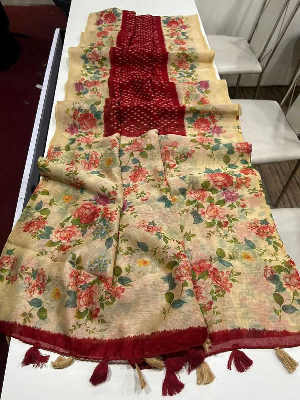 YNF Wholesale Linen Ready To Wear Sarees KESH484 Anaya | Surat Manufacturer