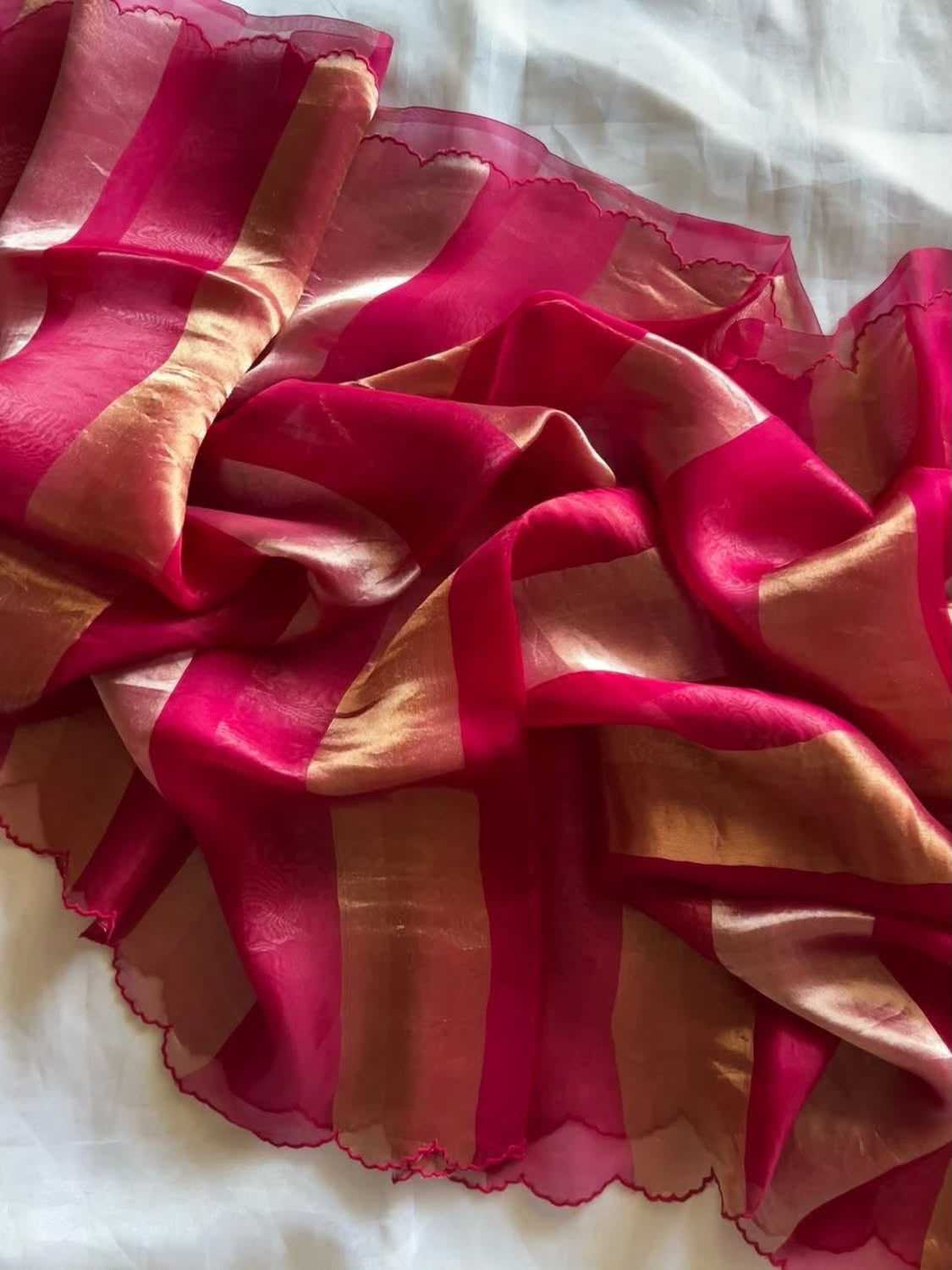 YNF Wholesale Tissue Silk Soft Silk Sarees KESH484 Barkha | Surat Manufacturer