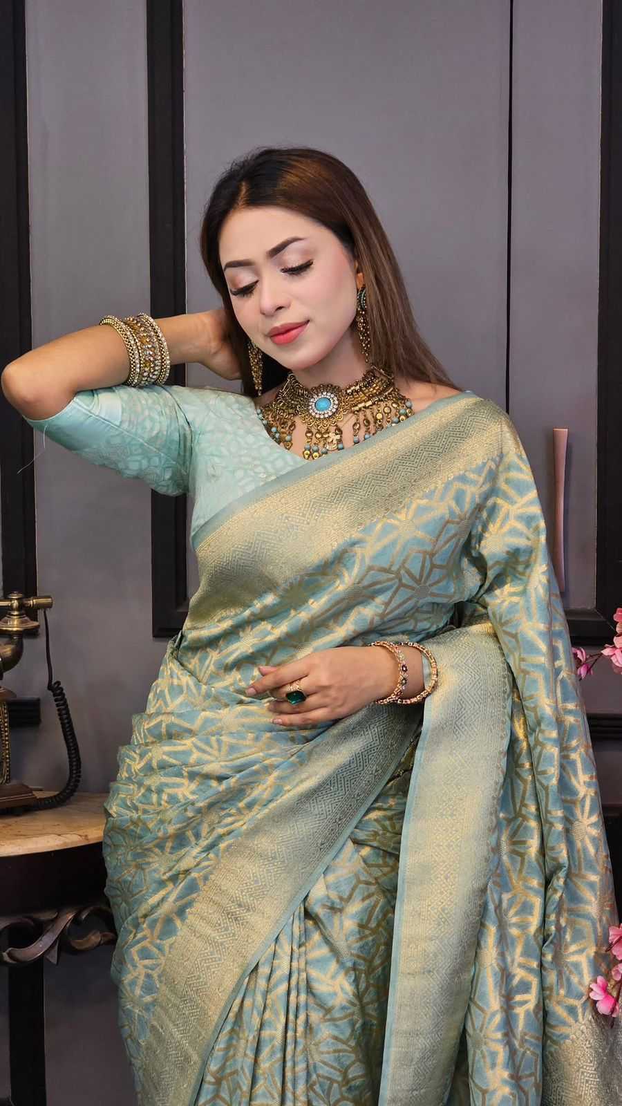 YNF Wholesale Khadi Khadi Silk Sarees KESH484 Chaarvi | Surat Manufacturer