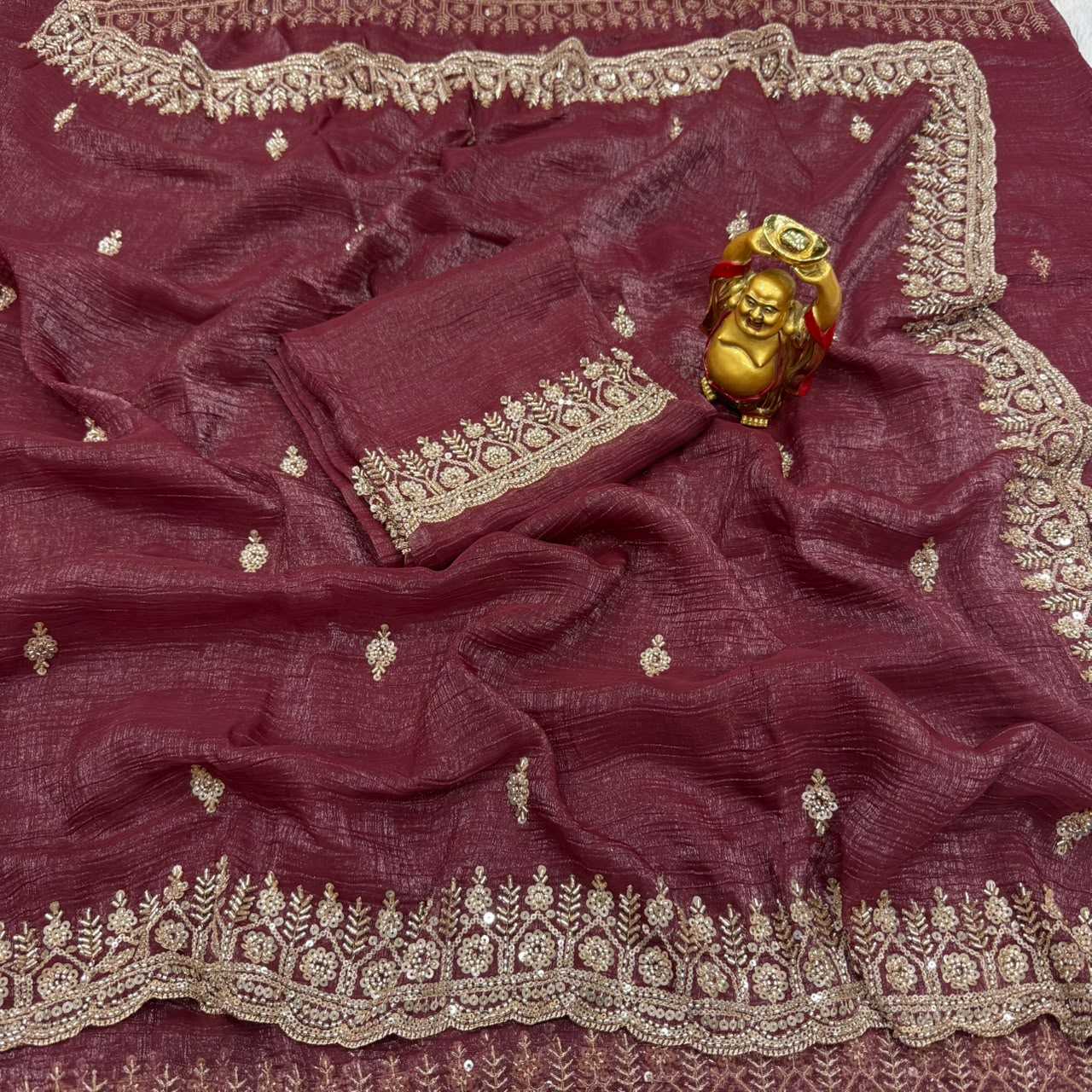 YNF Wholesale Crunchi Party Wear Sarees KESH486 Grand | Surat Manufacturer