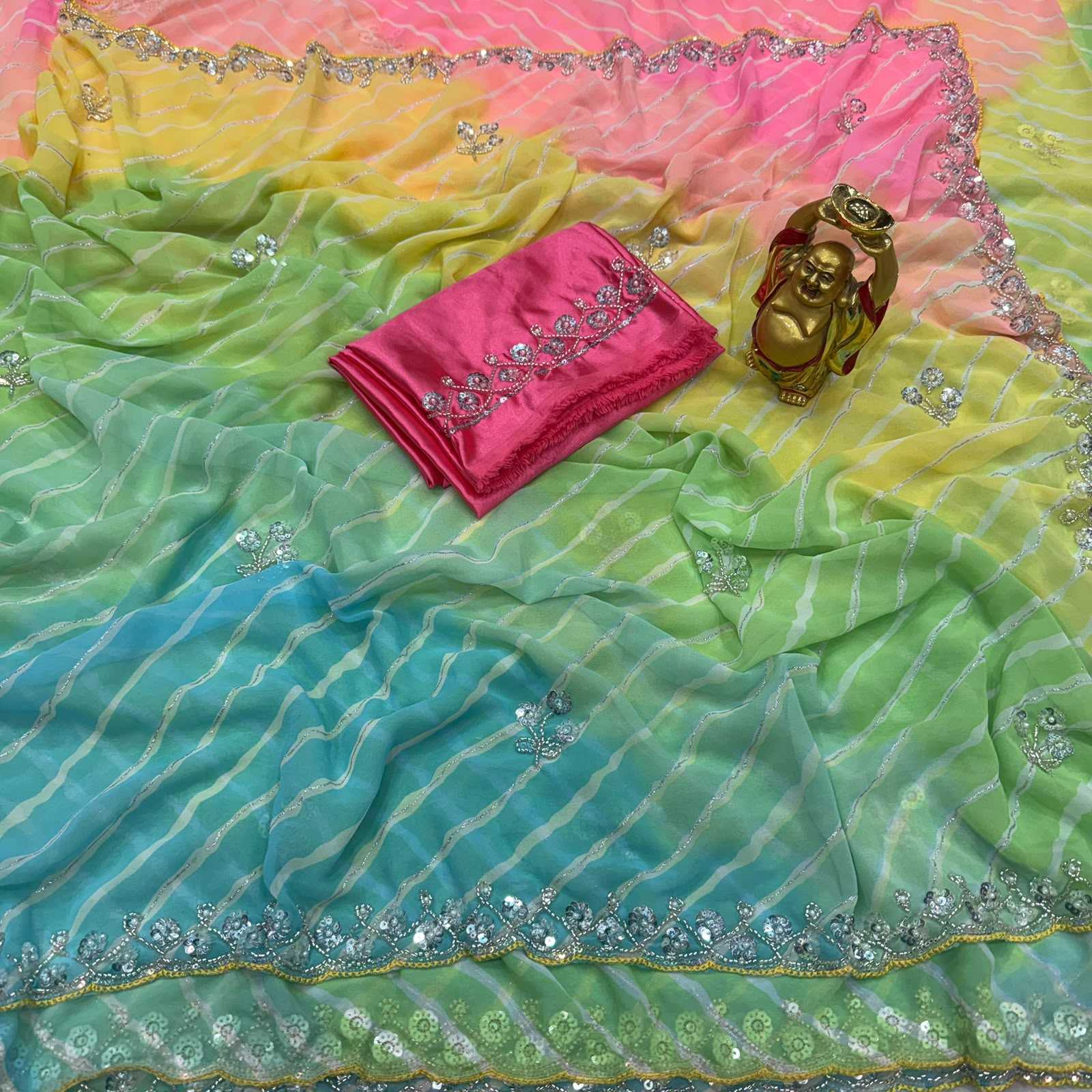 YNF Wholesale Georgette Printed Sarees KESH486 RIC | Surat Manufacturer