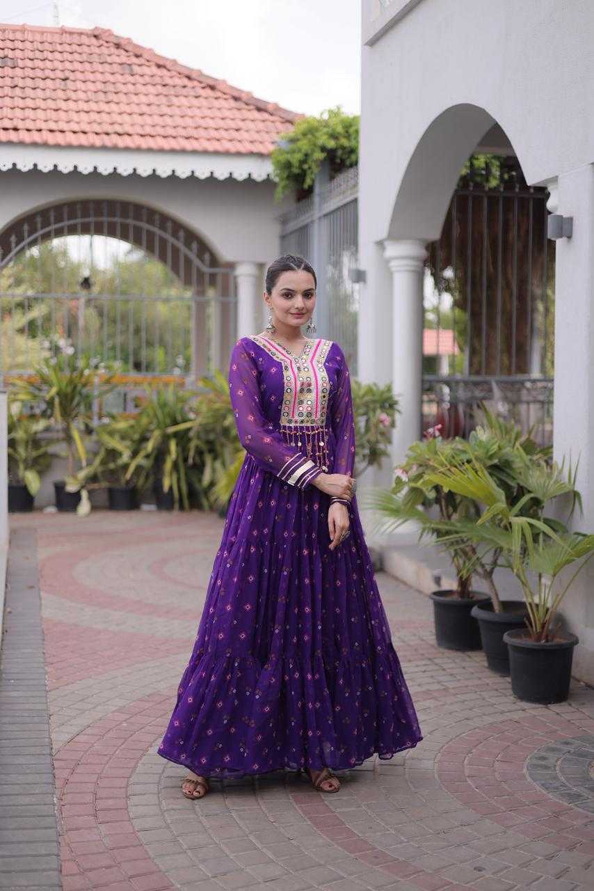 YNF Wholesale Faux Georgette Printed Gowns KESH489 1265 | Surat Manufacturer