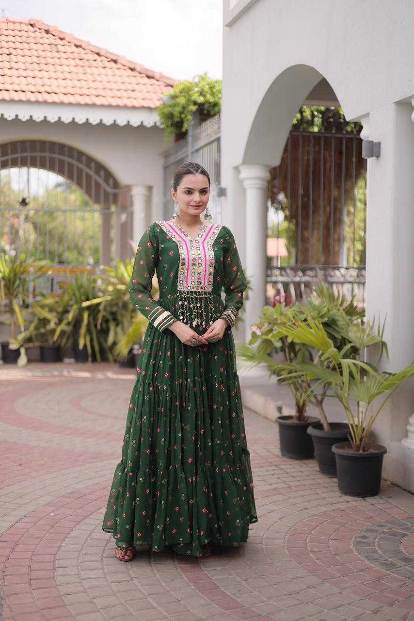 YNF Wholesale Faux Georgette Printed Gowns KESH489 1265 | Surat Manufacturer