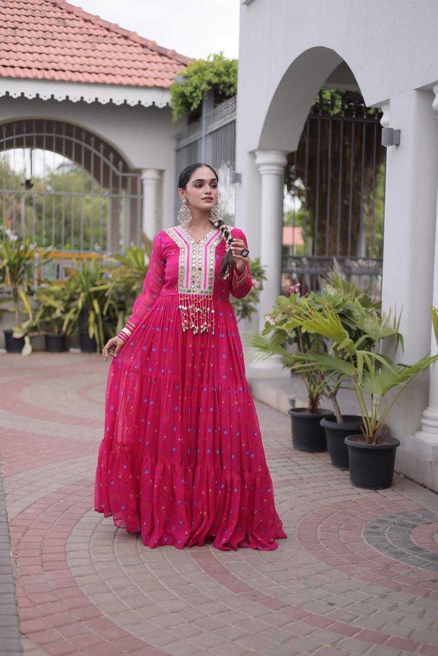 YNF Wholesale Faux Georgette Printed Gowns KESH489 1265 | Surat Manufacturer