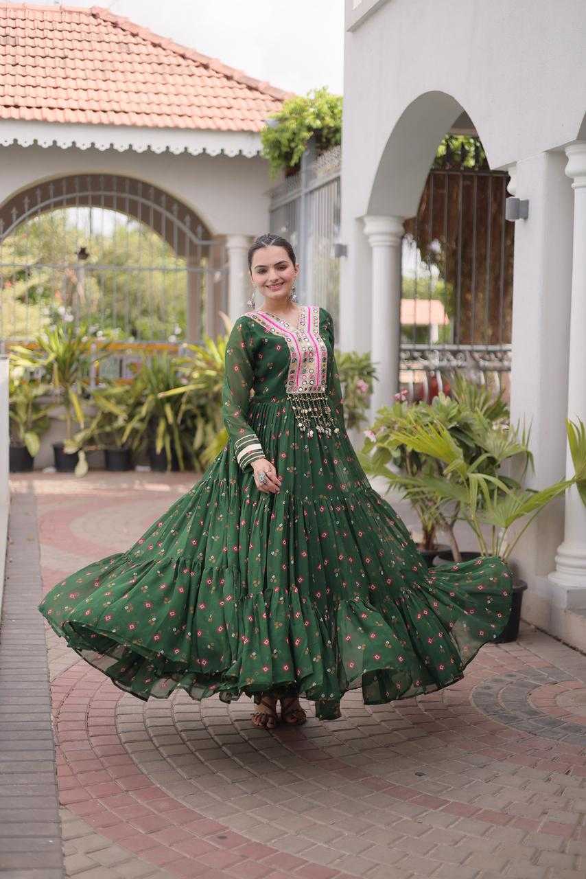 YNF Wholesale Faux Georgette Printed Gowns KESH489 1265 | Surat Manufacturer