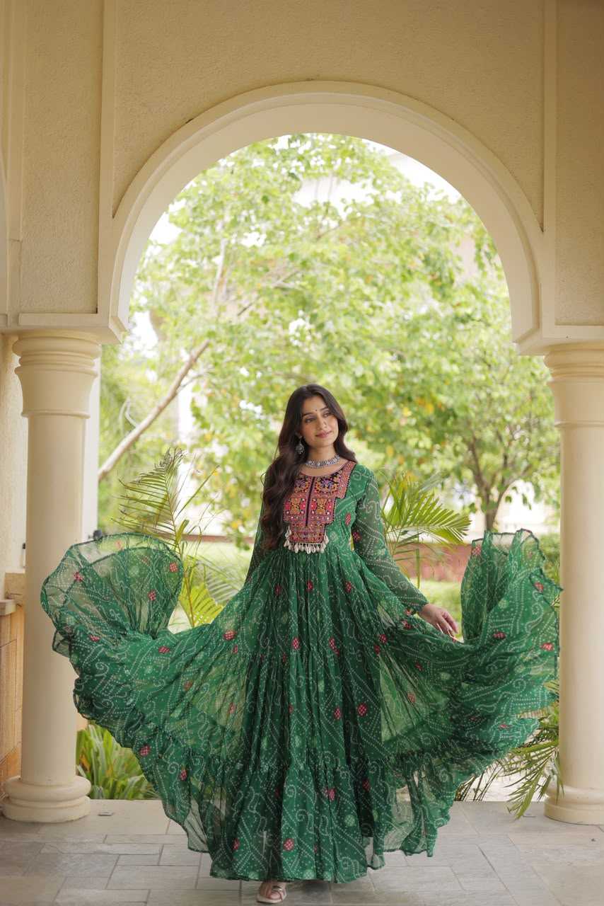 YNF Wholesale Faux Georgette Printed Gowns KESH489 1276 | Surat Manufacturer