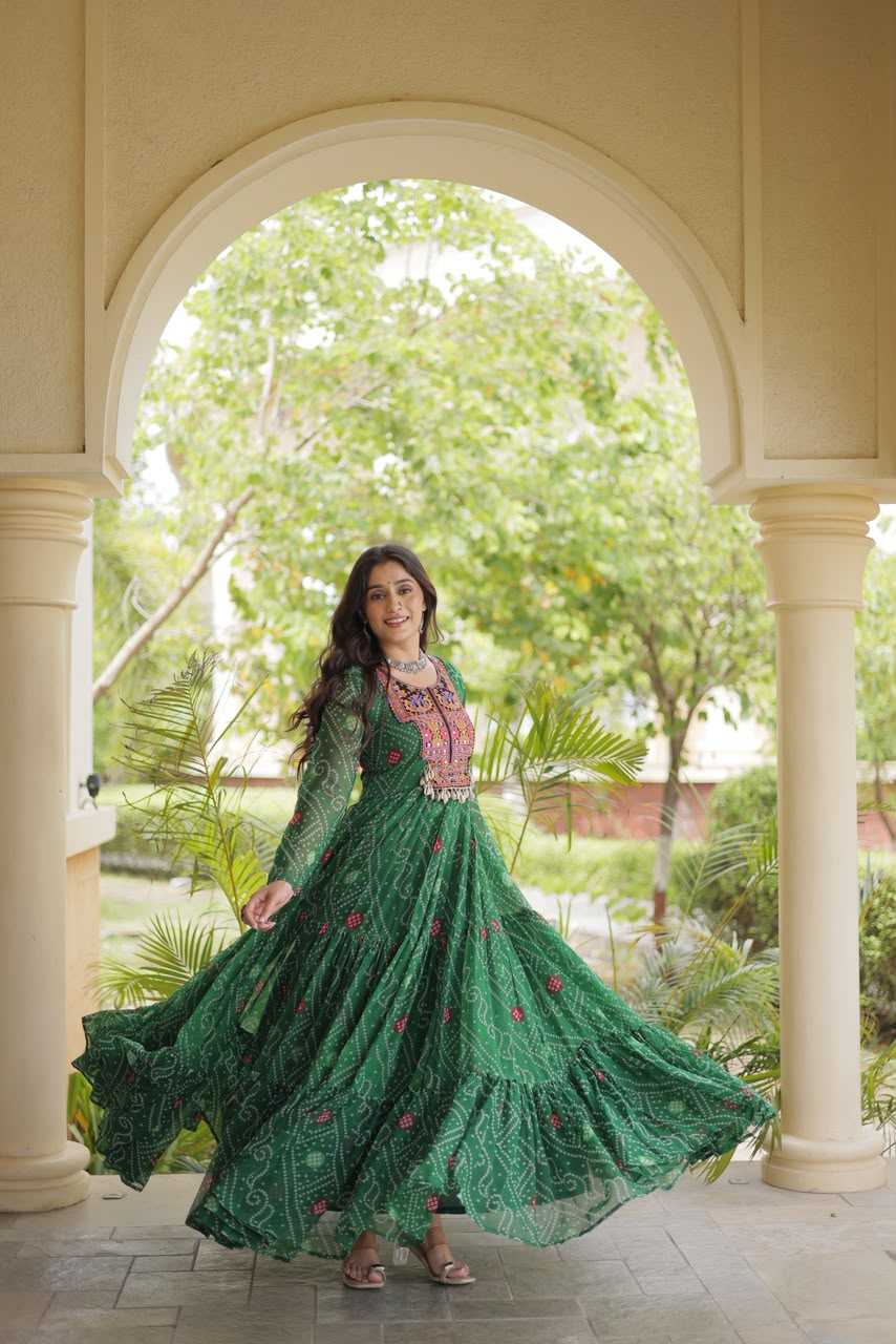 YNF Wholesale Faux Georgette Printed Gowns KESH489 1276 | Surat Manufacturer